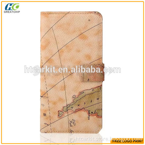 World Map Pattern Wallet Leather Case for Samsung Galaxy Note5